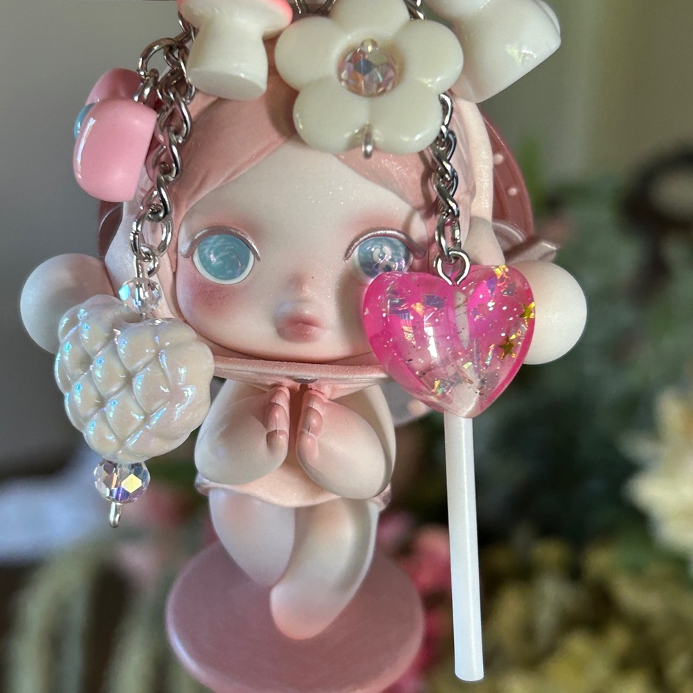 Charming Pink and White Doll with Accessories
